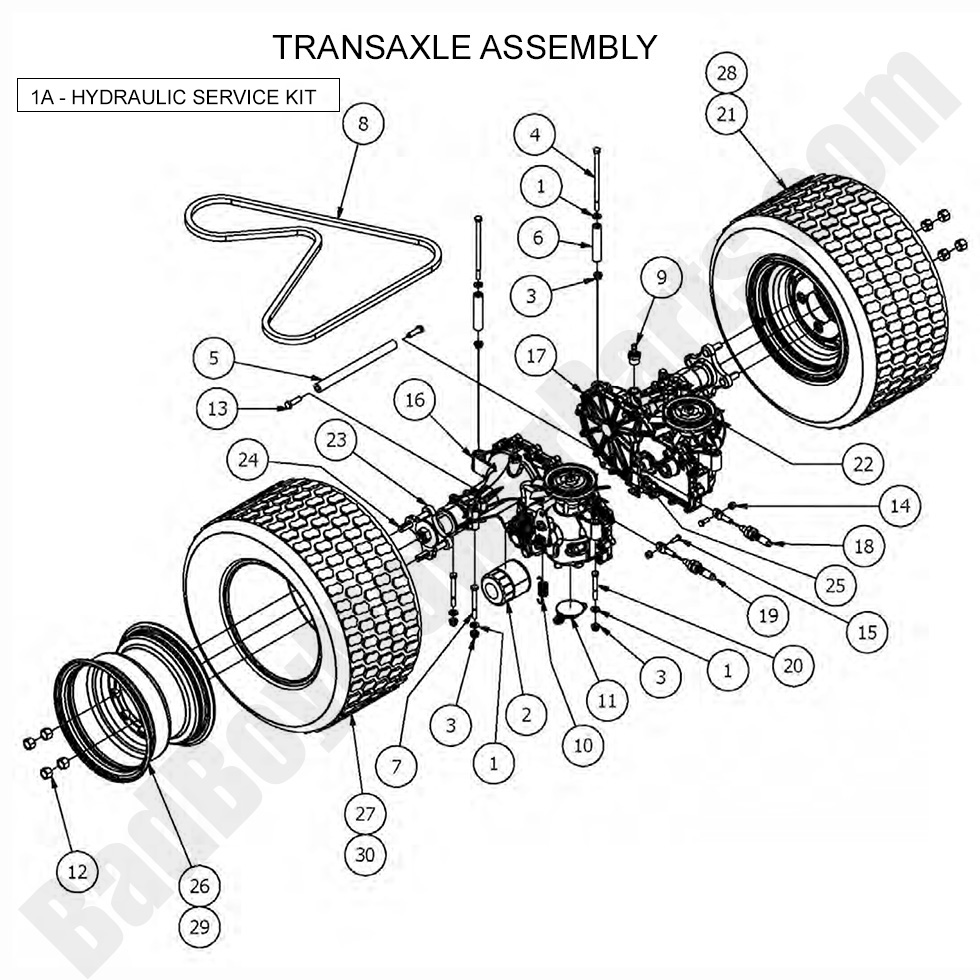 1680 - Bad Boy Mower Parts Lookup > 2017 > ZT Elite > Transaxle Assembly